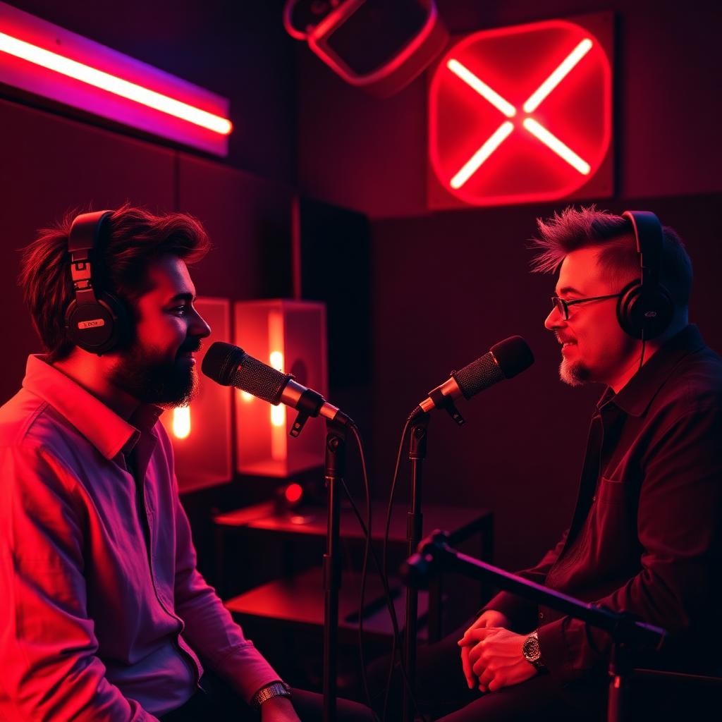 Gravação de podcast